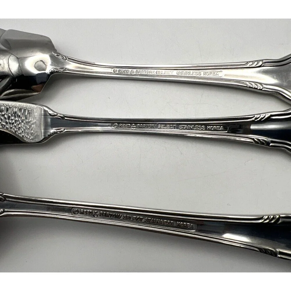 Lot Of 5 Reed & Barton Elegante? Stainless Steel Serving Utensils